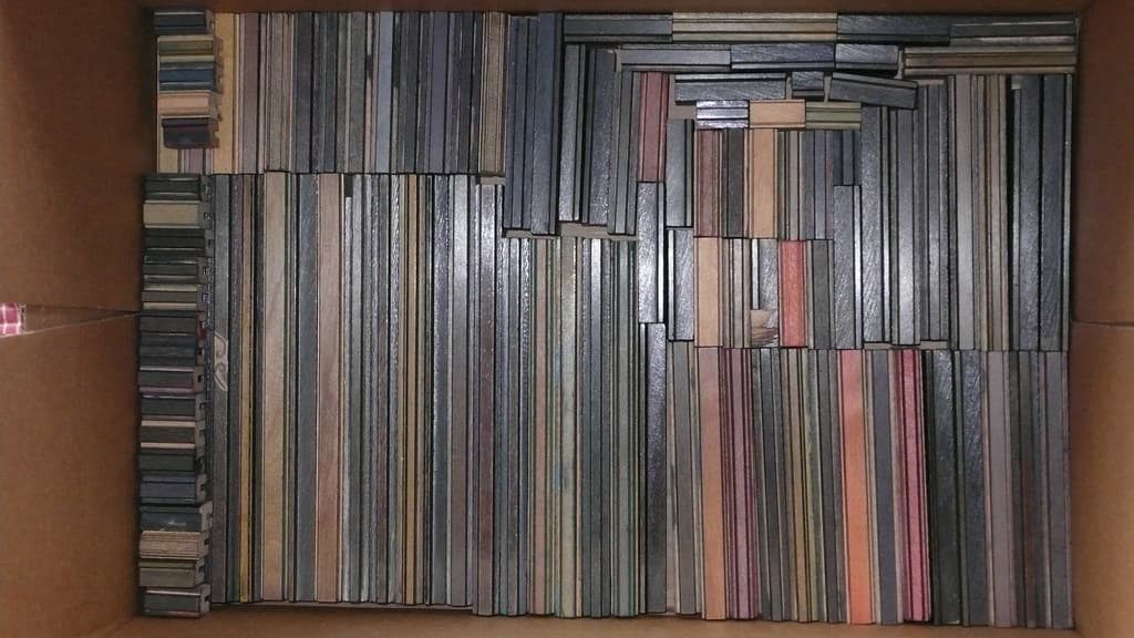 Printed type on textured paper